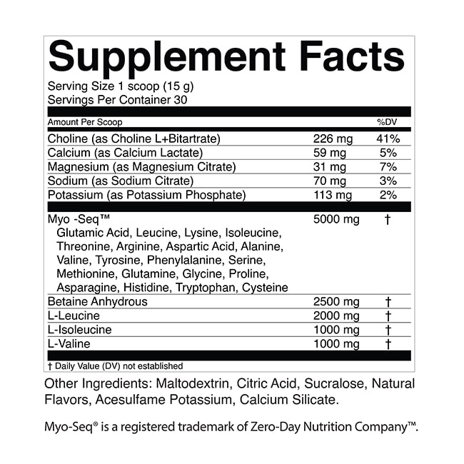 EAA Supplement Facts